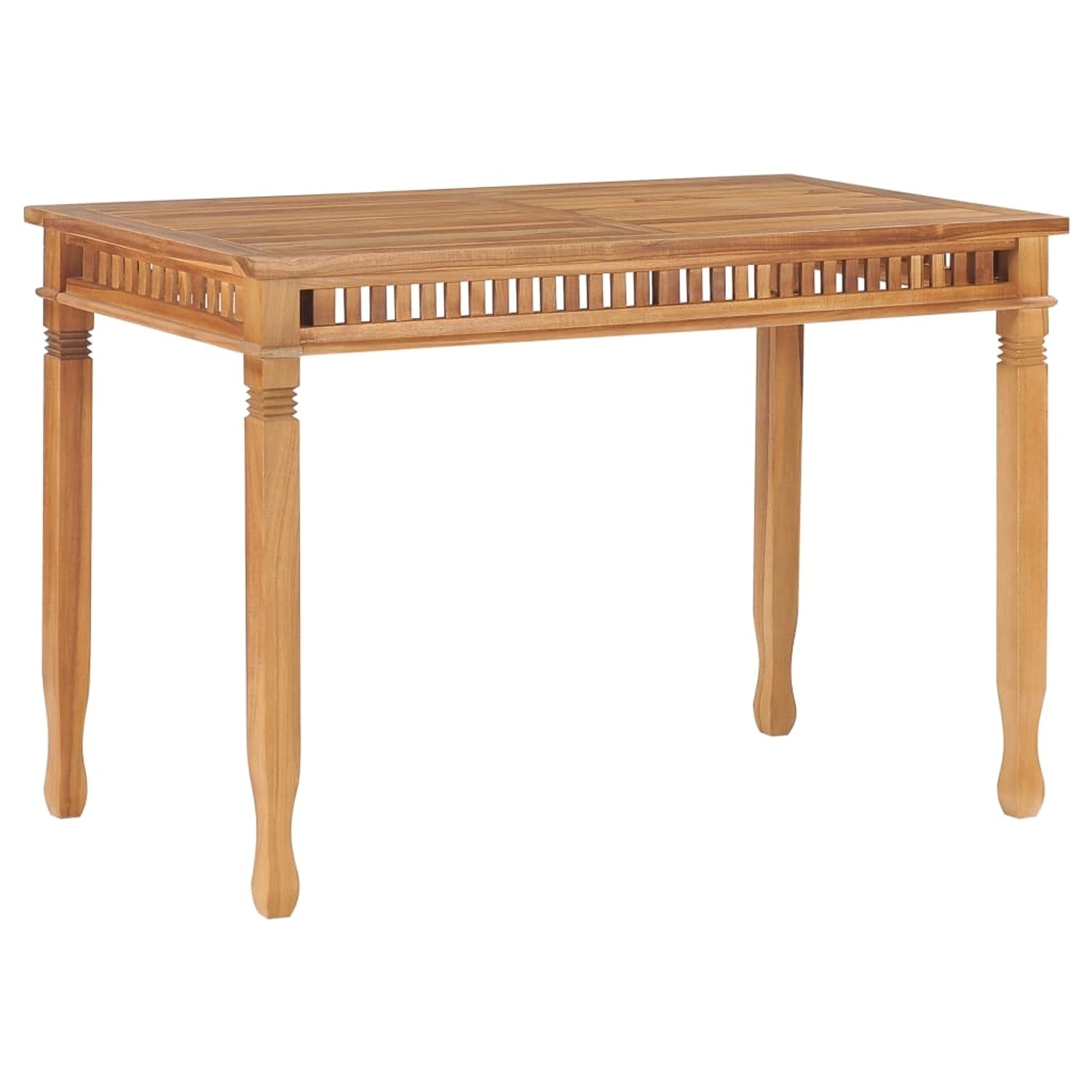 vidaXL Garten-Esstisch 110x65x80 cm Massivholz Teak 49385