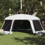 vidaXL Poolzelt mit Abnehmbarem Überzelt Netzwänden Grau 670x590cm 4100633_5