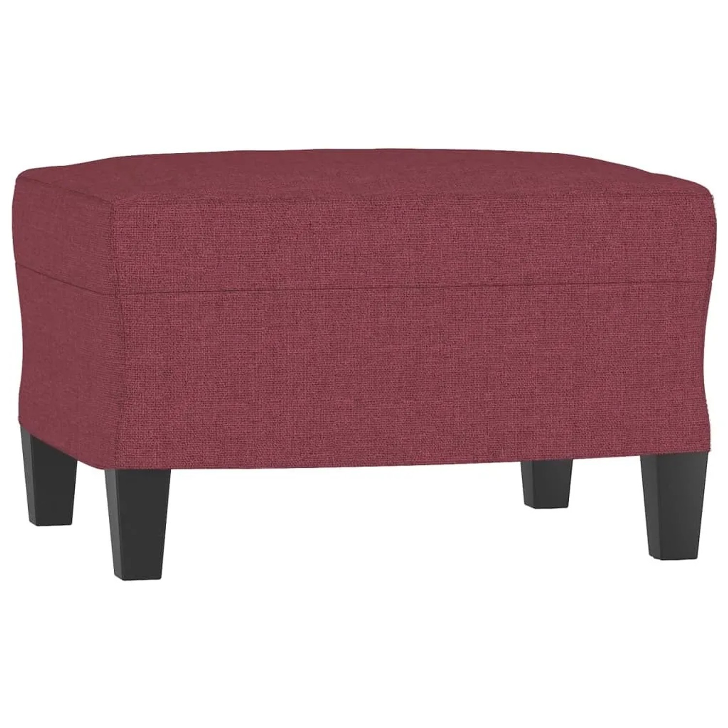 vidaXL Fußhocker Weinrot 60x50x41 cm Stoff 349333