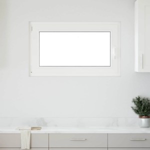 vidaXL Kellerfenster RISOR Anthrazit 100 x 70 cm PVC und Glas 42047336