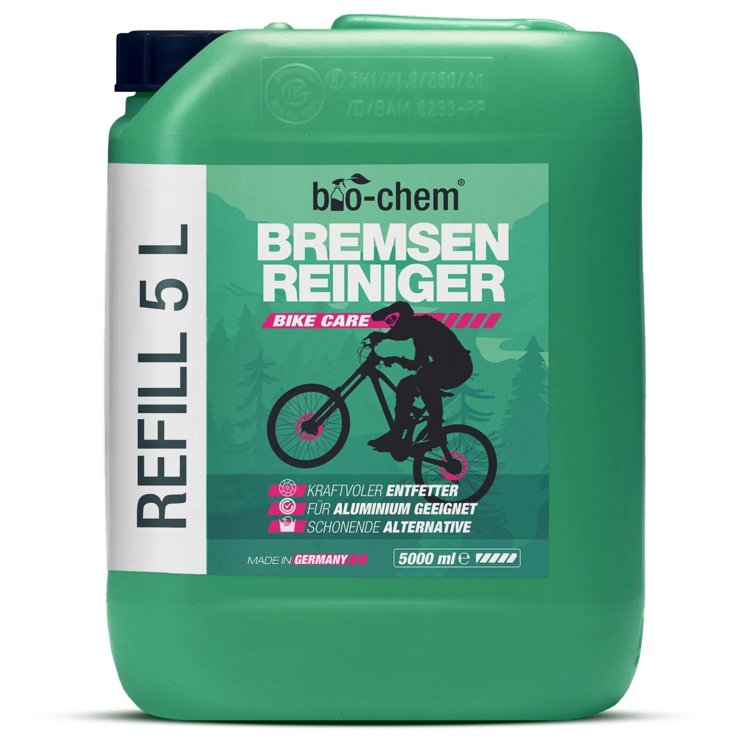 bio-chem Bremsenreiniger 5, Kanister Entfetter für Fahrrad und Kfz