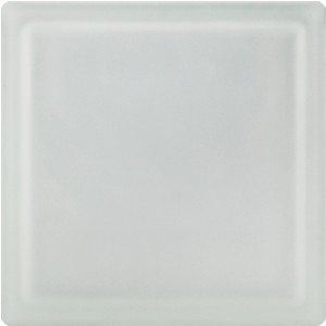 Fuchs Glasstein, 19x19x8 cm, vollsichtig, 2-seitig satiniert für mehr Privatsphäre.