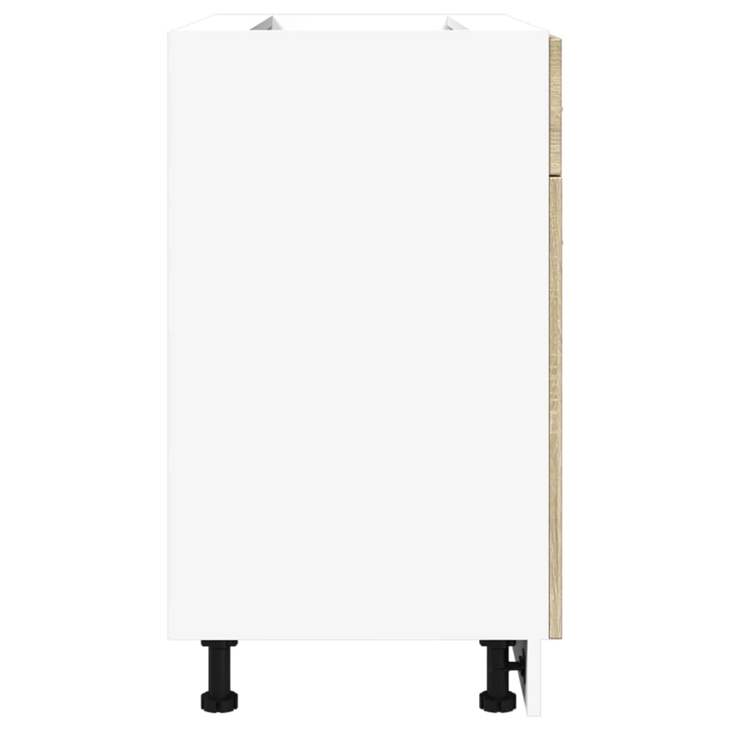 vidaXL Schubunterschrank Sonoma-Eiche, 80x46x81,5 cm, für Küchenzeile.