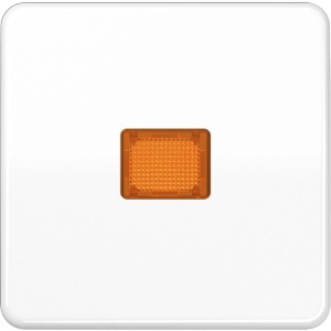 Jung Wippe CD500 alpinweiß mit Lichtaustrittsfenster für Schalter & Taster.