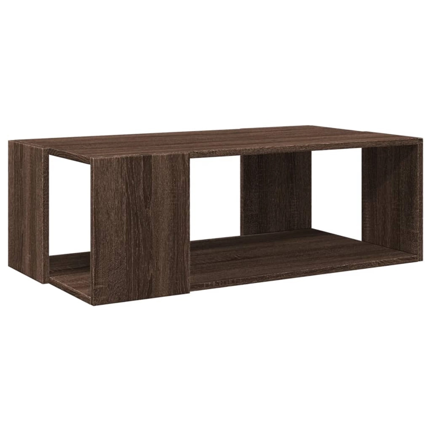 vidaXL Couchtisch Braun Eichen-Optik 89,5x48x30 cm Holzwerkstoff günstig online kaufen