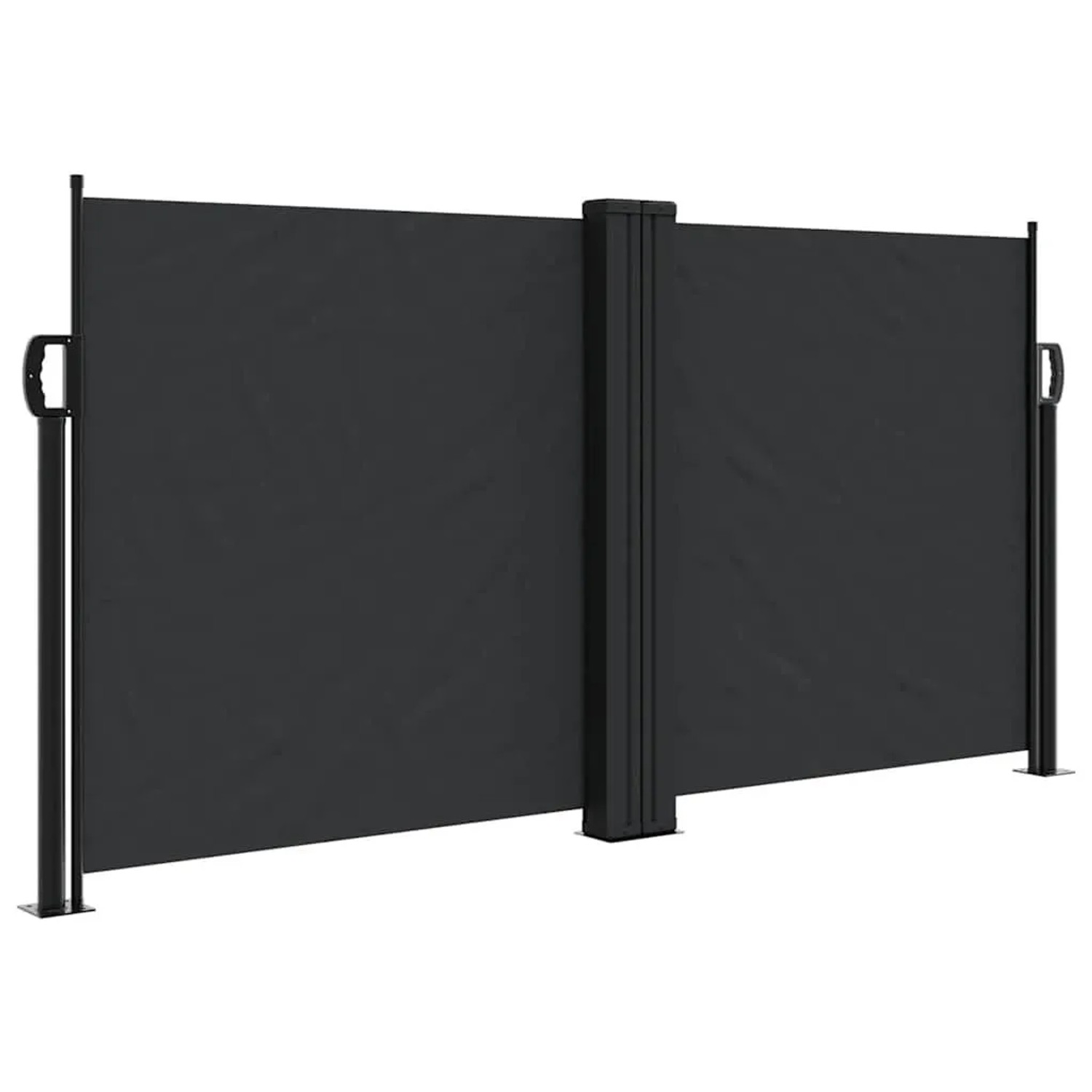 vidaXL Seitenmarkise Ausziehbar Schwarz 120x600 cm 4004594