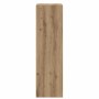 Seitenansicht des vidaXL Bücherregals aus braunem Holzwerkstoff mit deutlicher Holzmaserung. Modernes Design für Bücher und Deko.