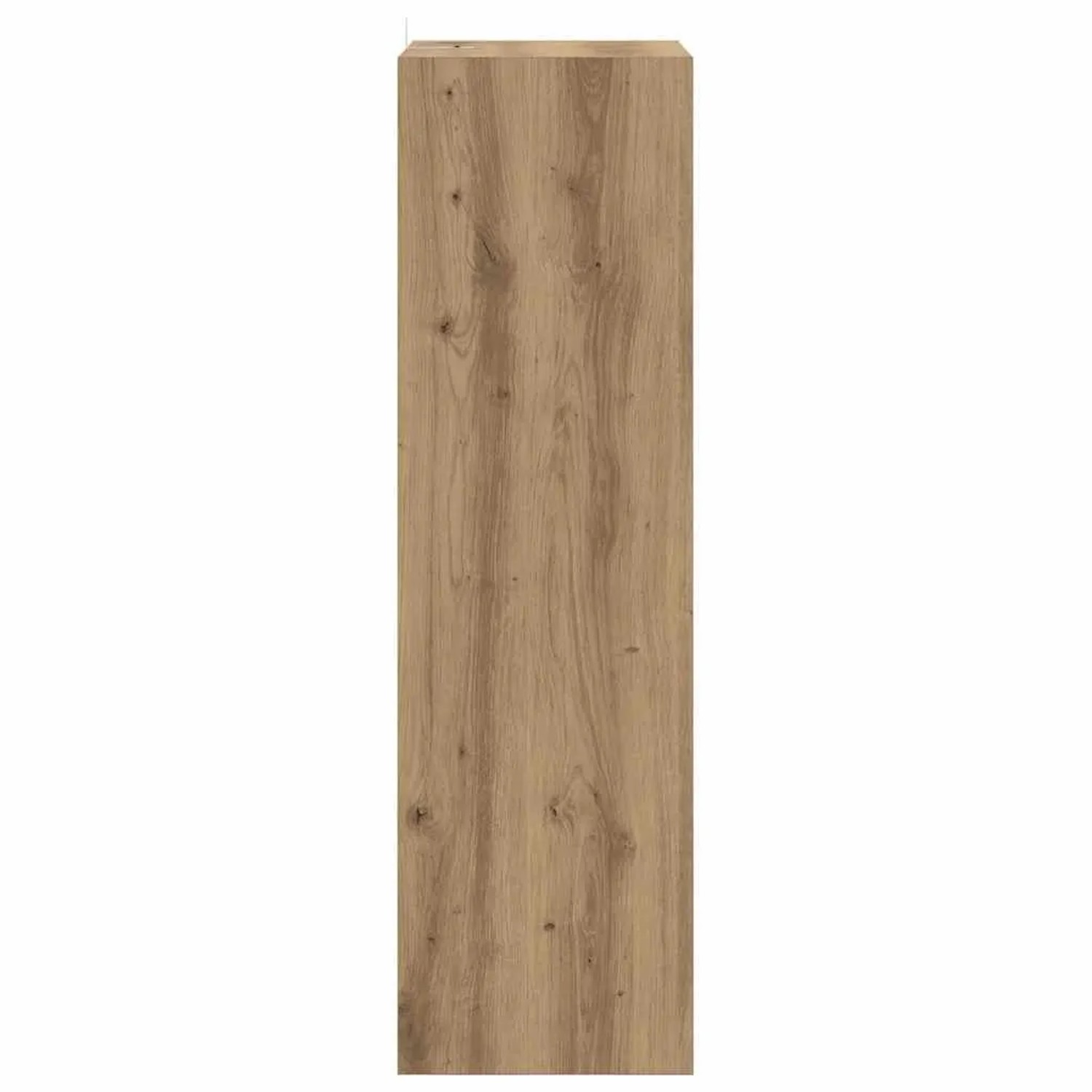Seitenansicht des vidaXL Bücherregals aus braunem Holzwerkstoff mit deutlicher Holzmaserung. Modernes Design für Bücher und Deko.