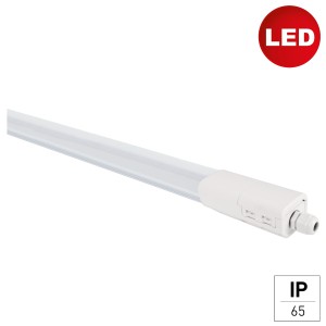 E2 Elektro LED Feuchtraum-Lichtleiste Plus S 18W, weiße Ausführung. Feuchtraumleuchte mit IP65 Schutz.