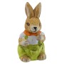 Mehrfarbiger Osterhase aus Keramik, 6 cm, als Dekoration für Ostern.