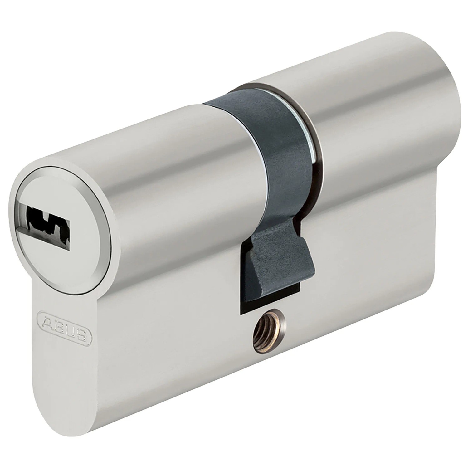 Abus Profilzylinder D6X 45 mm / 60 mm Edelstahl-Optik