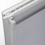 Gardinia EasyFix Rollo Shaun, 45x160 cm, hellgrau, lichtdurchlässig, mit Klemmträgern am Fensterrahmen.