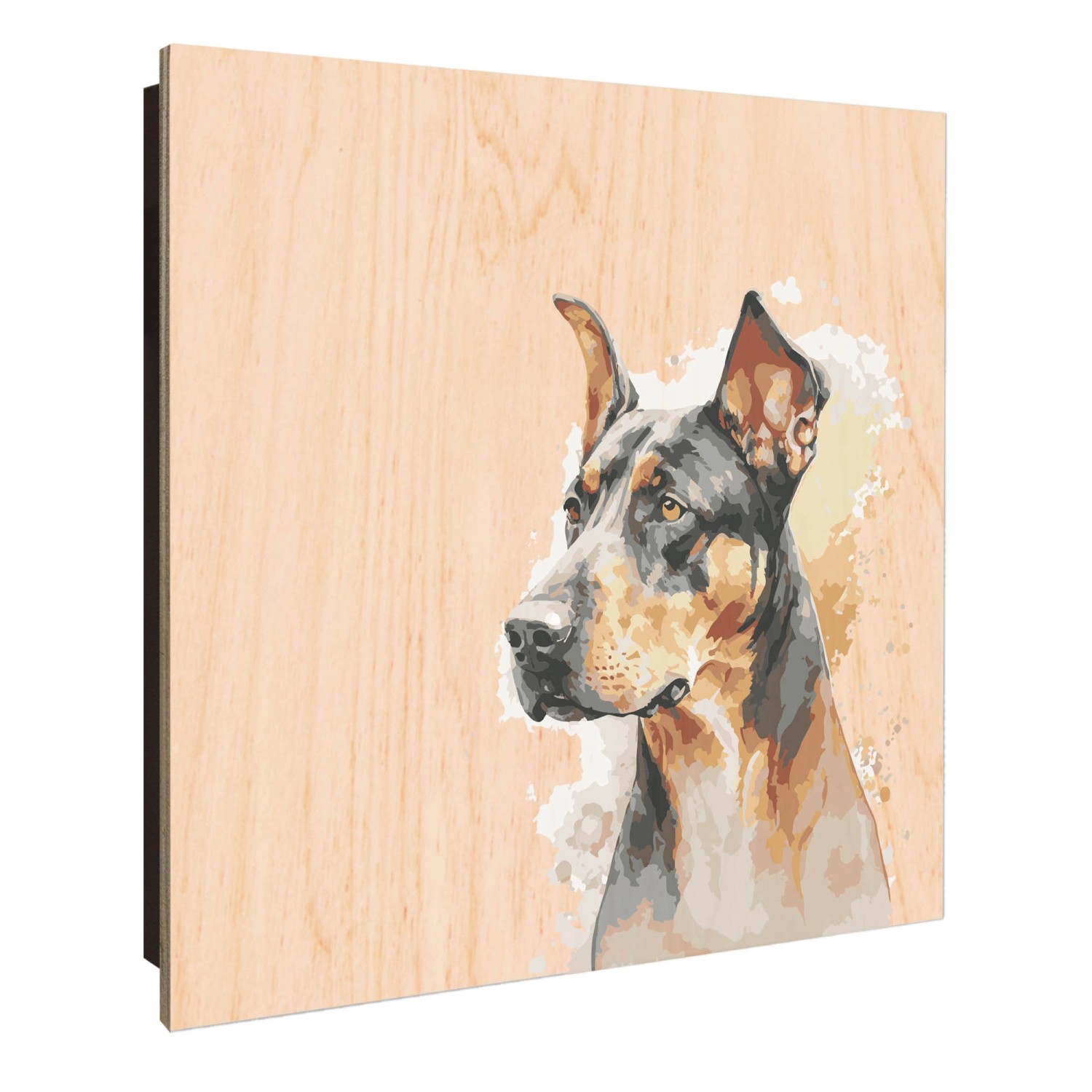 Banjado Großer Schlüsselkasten Holz 30x30cm Schwarz Scharnier Links 50 Hake günstig online kaufen