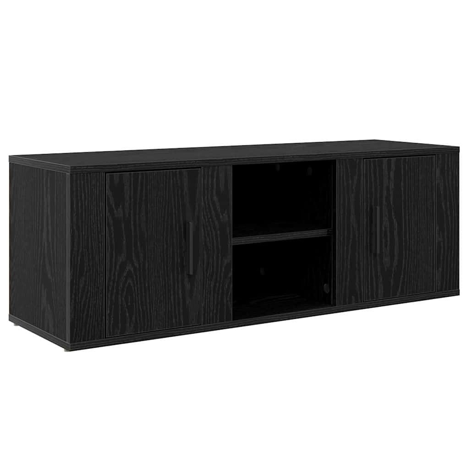 vidaXL TV-Schrank Schwarz Eichen-Optik 100 x 31,5 x 35 cm 881158 günstig online kaufen