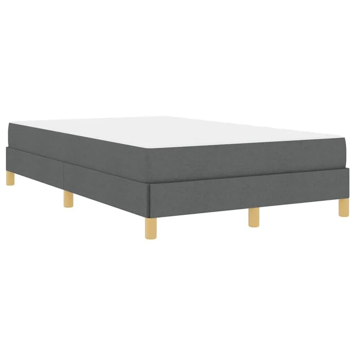 vidaXL Boxspringbett Dunkelgrau 120 x 190 cm Stoff 3398550 günstig online kaufen