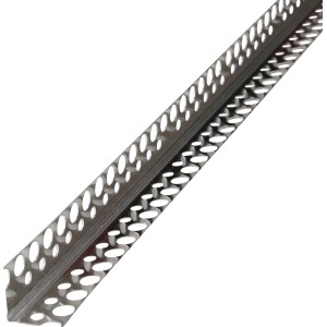 Alu-Eckschoner für Gipskartonplatten, 23,5x23,5x2000 mm, für saubere Kantenausbildung im Trockenbau.