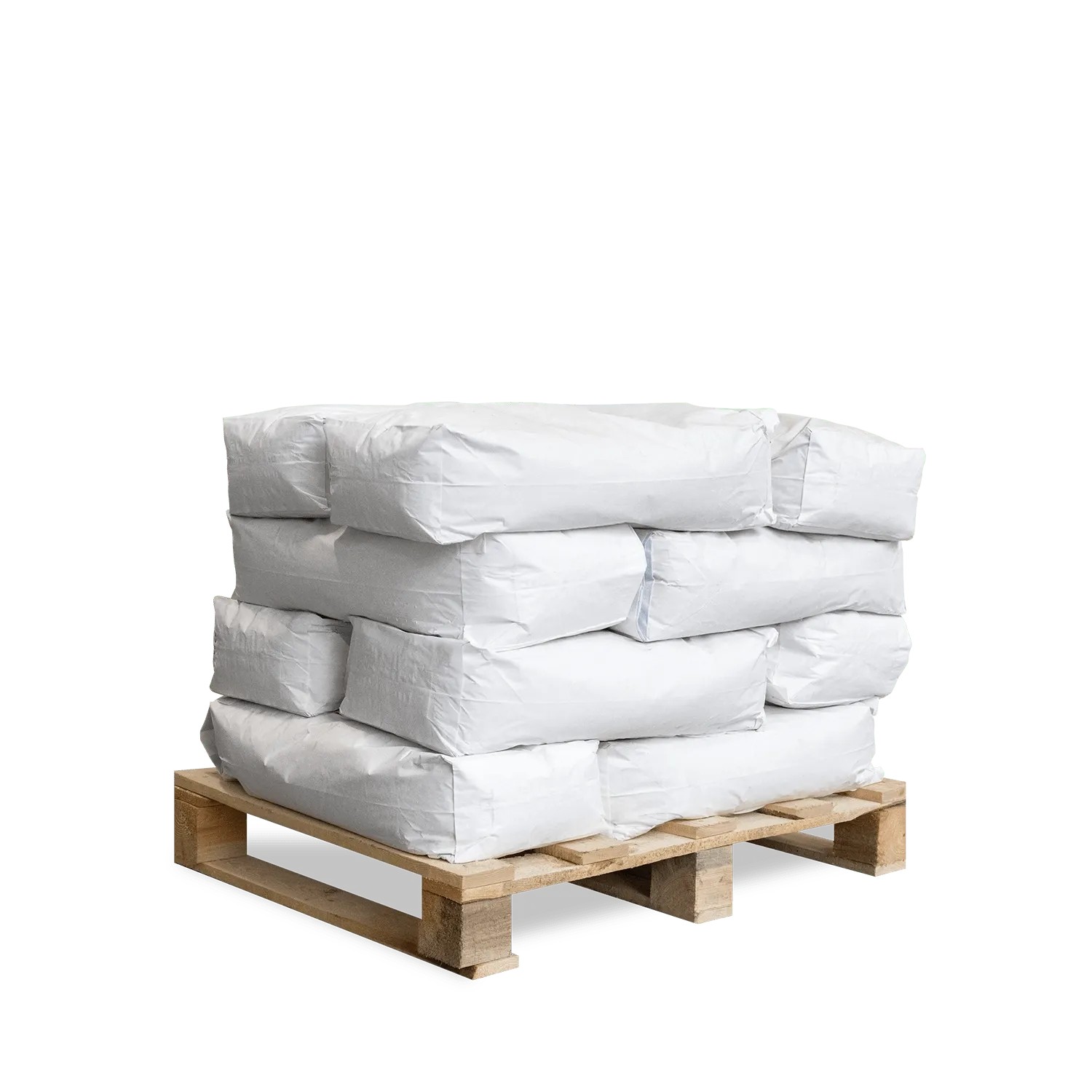 Palette mit 12 weißen Säcken Galamio Aquariensand 25kg. Feiner Quarzsand für Aquarien, Terrarien und Garten.