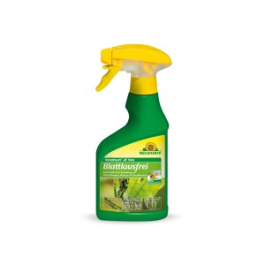 Grüne Neudorff Neudosan AF Blattlausfrei Sprühflasche mit gelbem Sprühkopf zur Schädlingsbekämpfung.