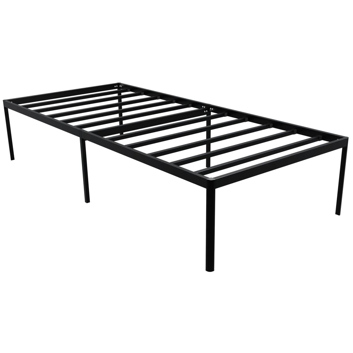 DELUKE Metallbett RUKIM Metall Schwarz 90x200x41cm Bett 90x200 Bettrahmen Metall Doppelbett