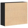 vidaXL Sideboard in Schwarz Eiche, 91x29,5x75cm, aus Holzwerkstoff.