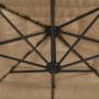 vidaXL Sonnenschirm mit Stahlmast Braun 269x269x235 cm 4005078_9