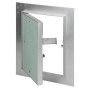 Offene ECD Germany Revisionsklappe 150x200 mm mit GK-Einlage und Alurahmen.
