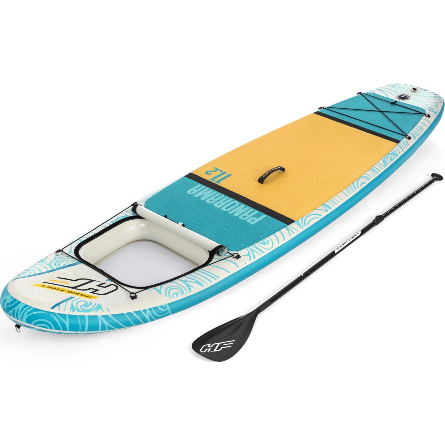 Bestway Stand-up-Board-Set Hydro-Force Panorama 340 cm x 89 cm x 15 cm