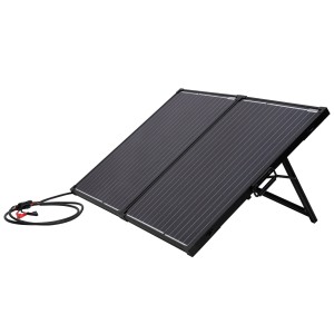 Technaxx Solarkoffer TX-215, 100W, faltbar, mit Kabel und Aufsteller für Camping & Outdoor.
