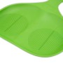 Grüner KHW Rutschteller Snow Glider, 58x39 cm, aus robustem Kunststoff für Winterspaß.