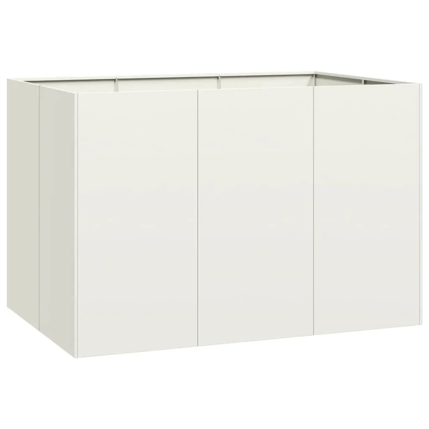 vidaXL Pflanzgefäß Weiß 120x80x80 cm Stahl 860788 günstig online kaufen