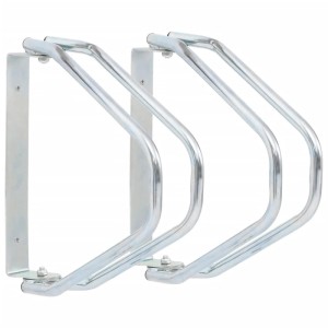 vidaXL Fahrradständer 2 Stk Wandmontage Verzinkter Stahl 4008601