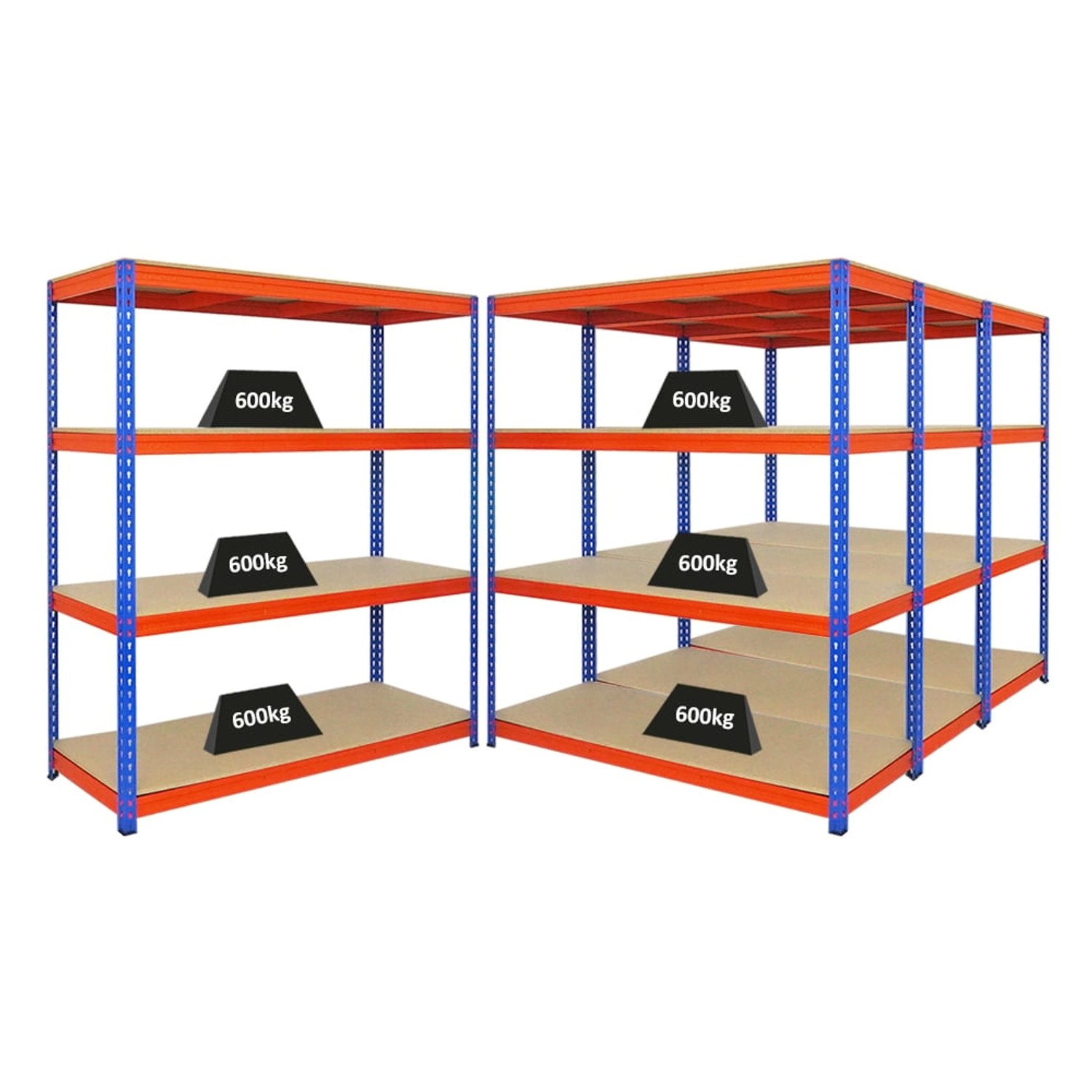 PROREGAL Mega Deal 4x Profi Schwerlastregal Bison HxBxT 180 x 160 x 60 cm 4 günstig online kaufen