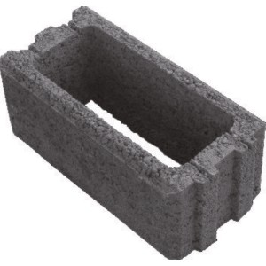 EHL Planomur Mauerstein, anthrazit, 50x25x20 cm. Pflanzstein mit Nut- und Feder.