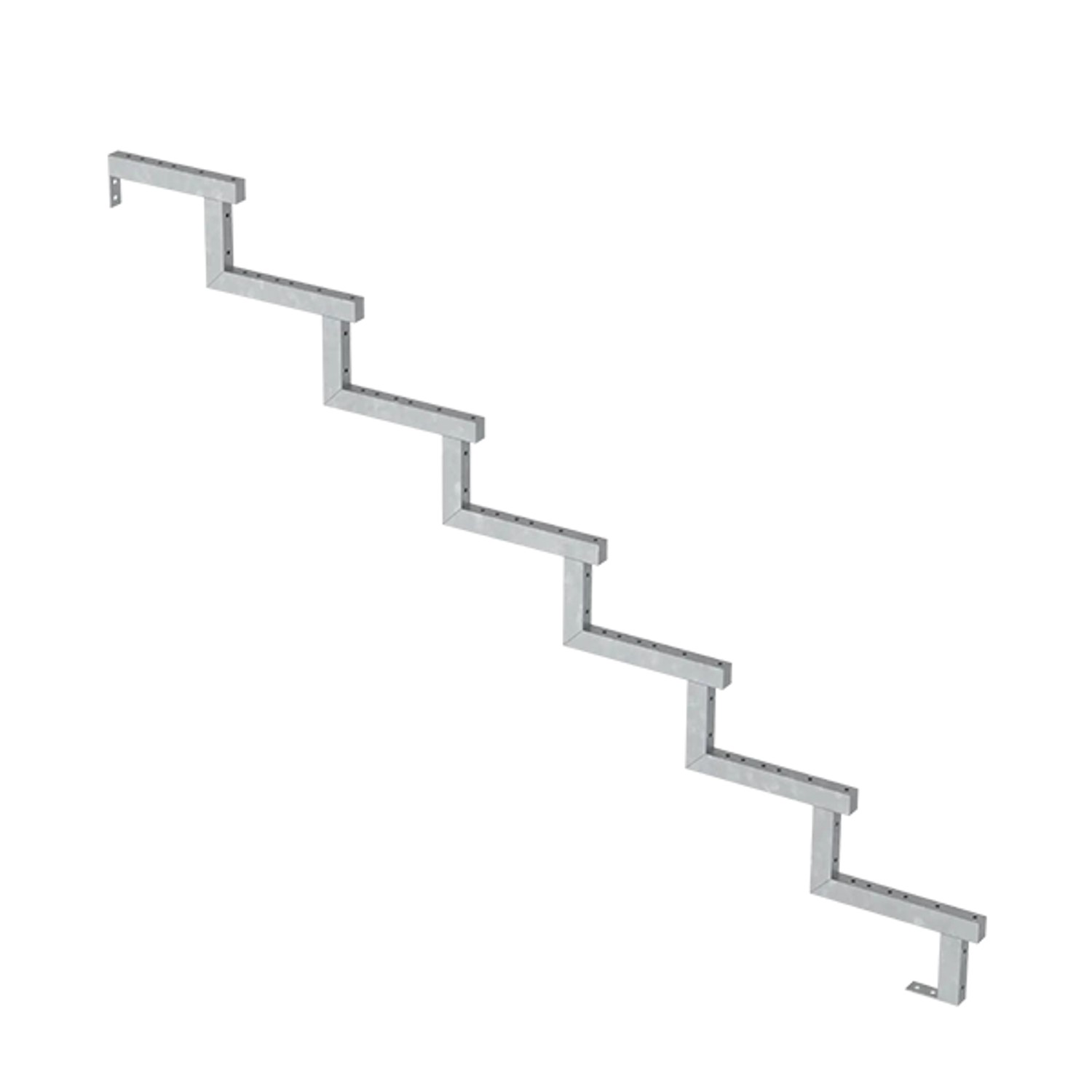 Plus A/S Treppenwange 7-Stufen - Schritttiefe 28 cm D 178 cm H 119 cm Feuer günstig online kaufen