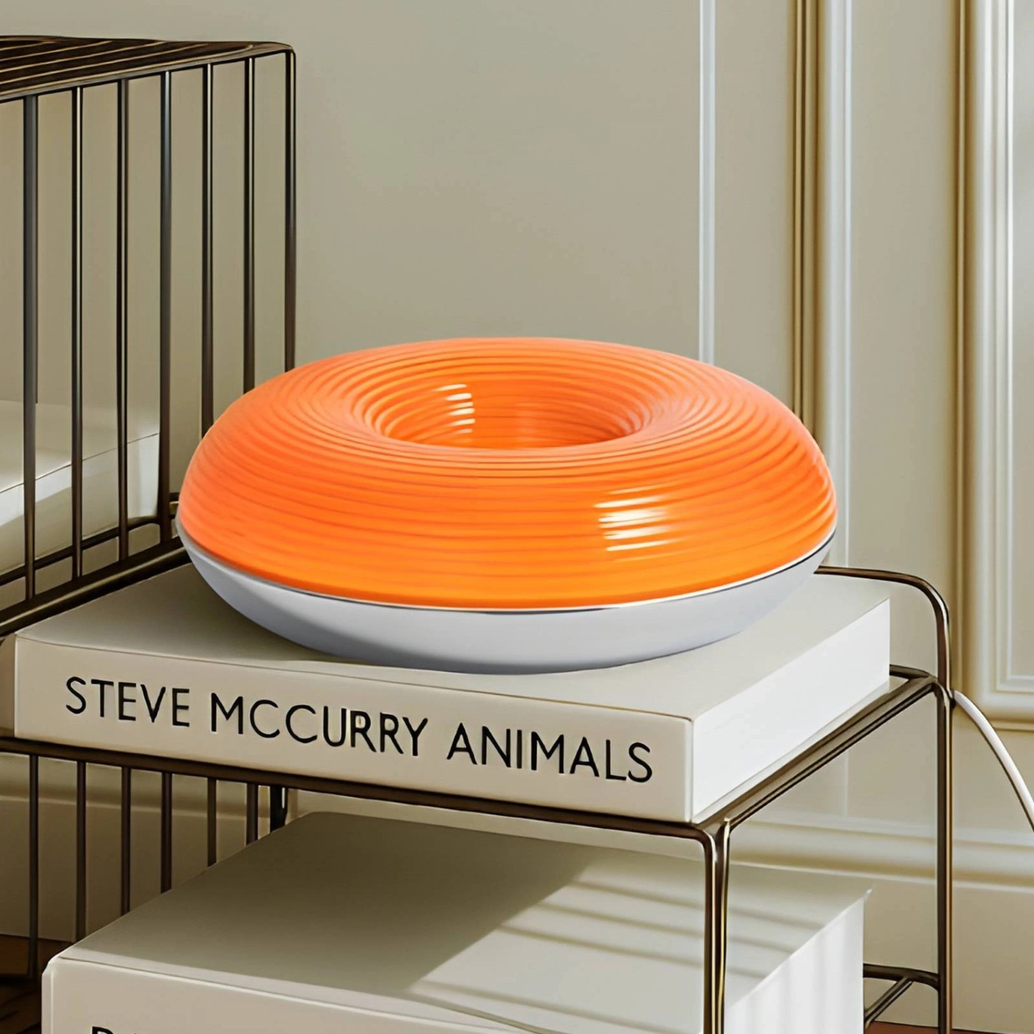 Lindby LED Tischlampe Fjora 10044033 Dimmbar Design Modern in Gelb aus Glas 1-flammig Wohnzimmerleuchte_2