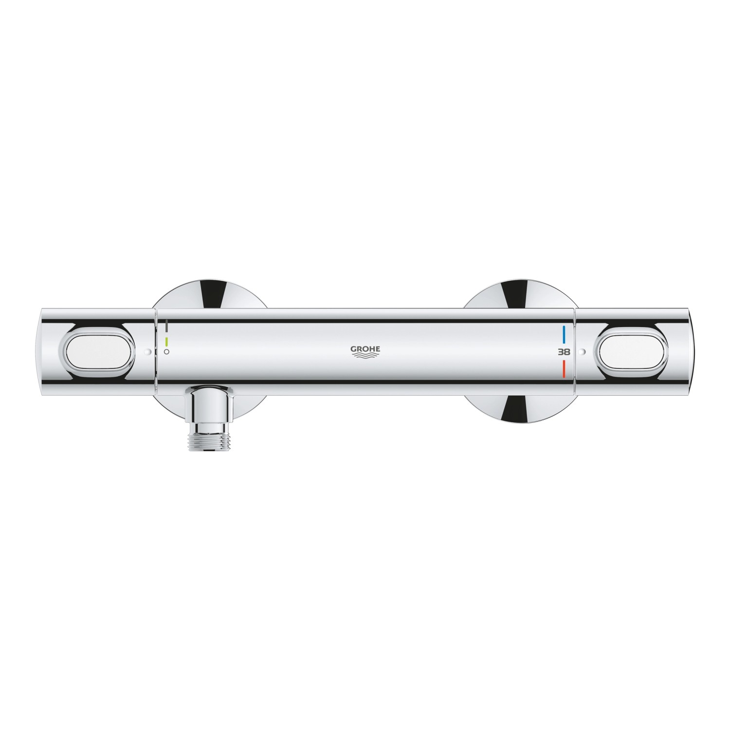 Grohe QuickFix Precision Flow Thermostat-Brausebatterie, Chrom