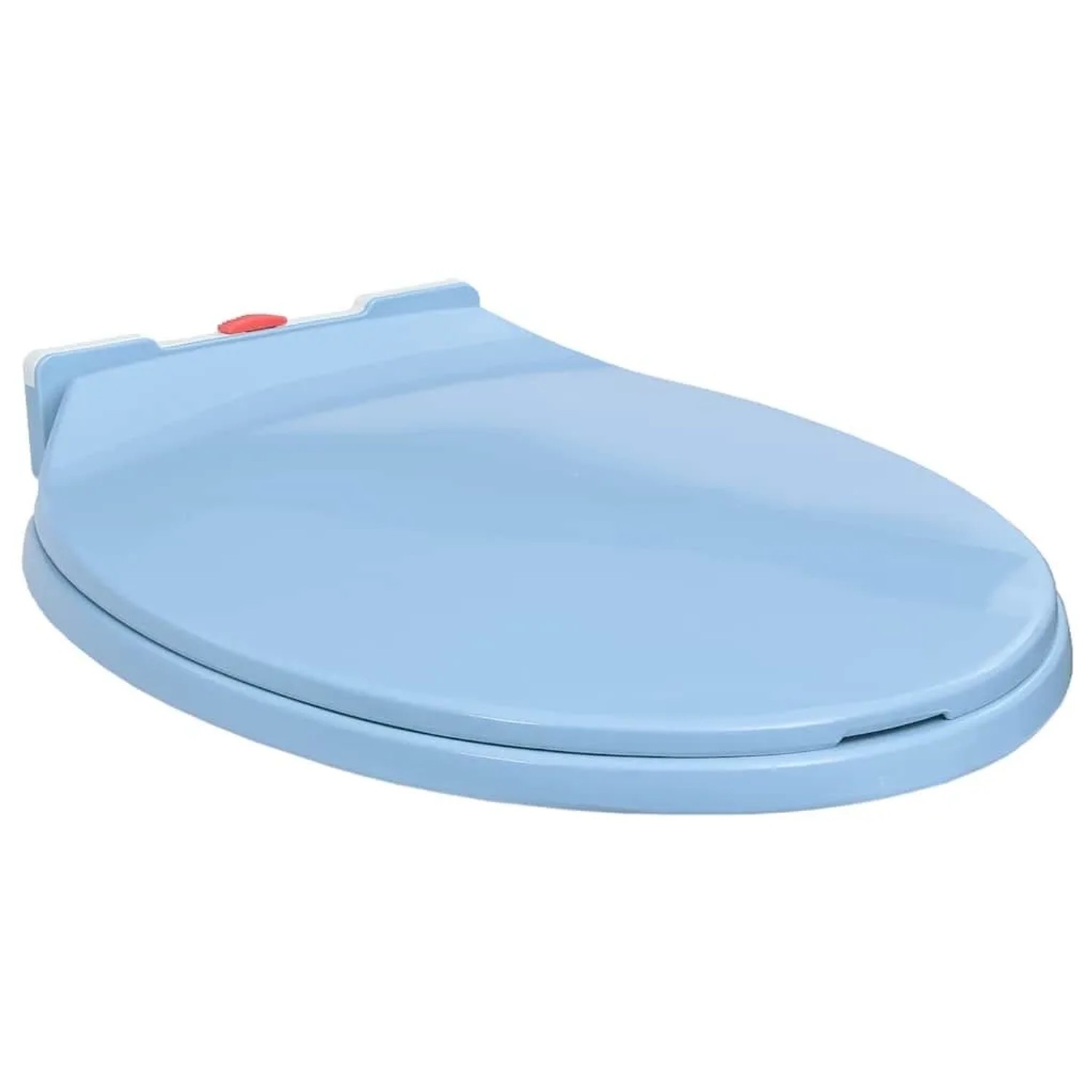 vidaXL Toilettensitz mit Absenkautomatik Quick-Release Blau Oval 145823