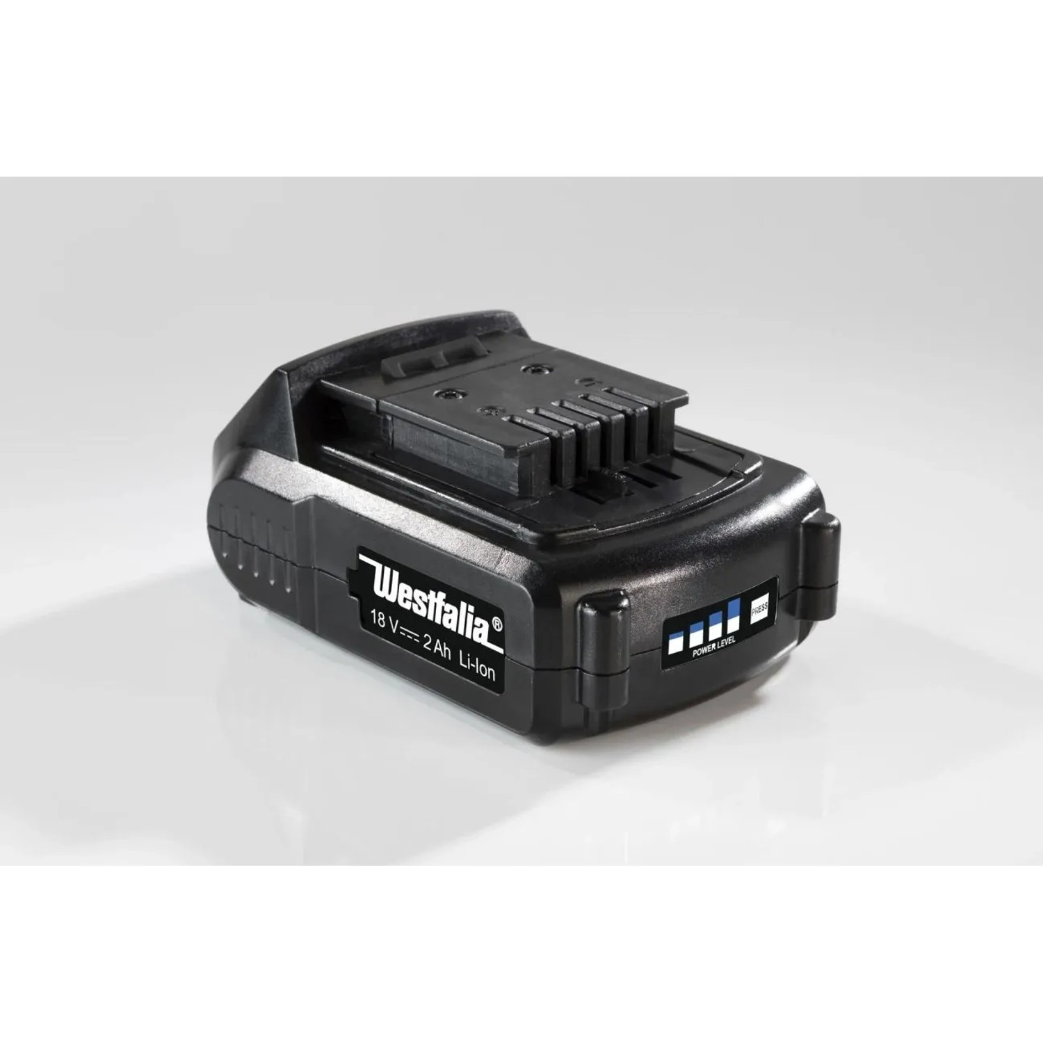 Westfalia 18V 2,0 Ah Akku, Lithium-Ionen, schwarz. Akku für Westfalia Geräte.