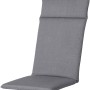 Madison Hochlehner Auflage, Oxford Grey, 120x50 cm. Gartenstuhlauflage mit verstellbarem Halteband.