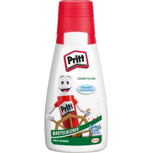 Pritt Bastelkleber, 100g Flasche, lösungsmittelfrei, für Papier, Karton und mehr.