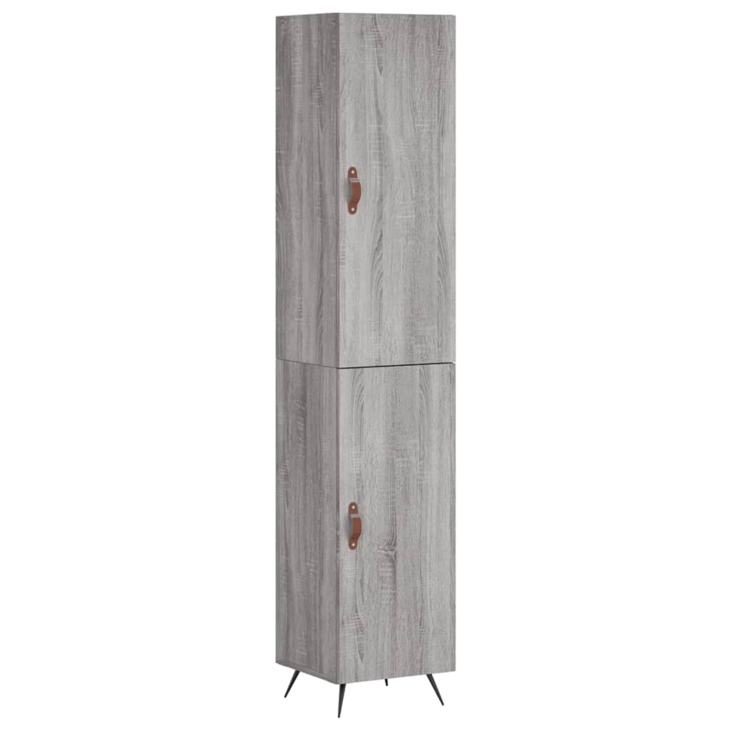 vidaXL Highboard Grau Sonoma 34,5x34x180 cm Holzwerkstoff 3198767 günstig online kaufen