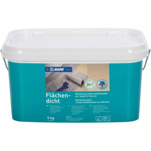 Mapei Flächendicht 5 kg im Eimer, Verbundabdichtung für Feucht- und Nassräume.