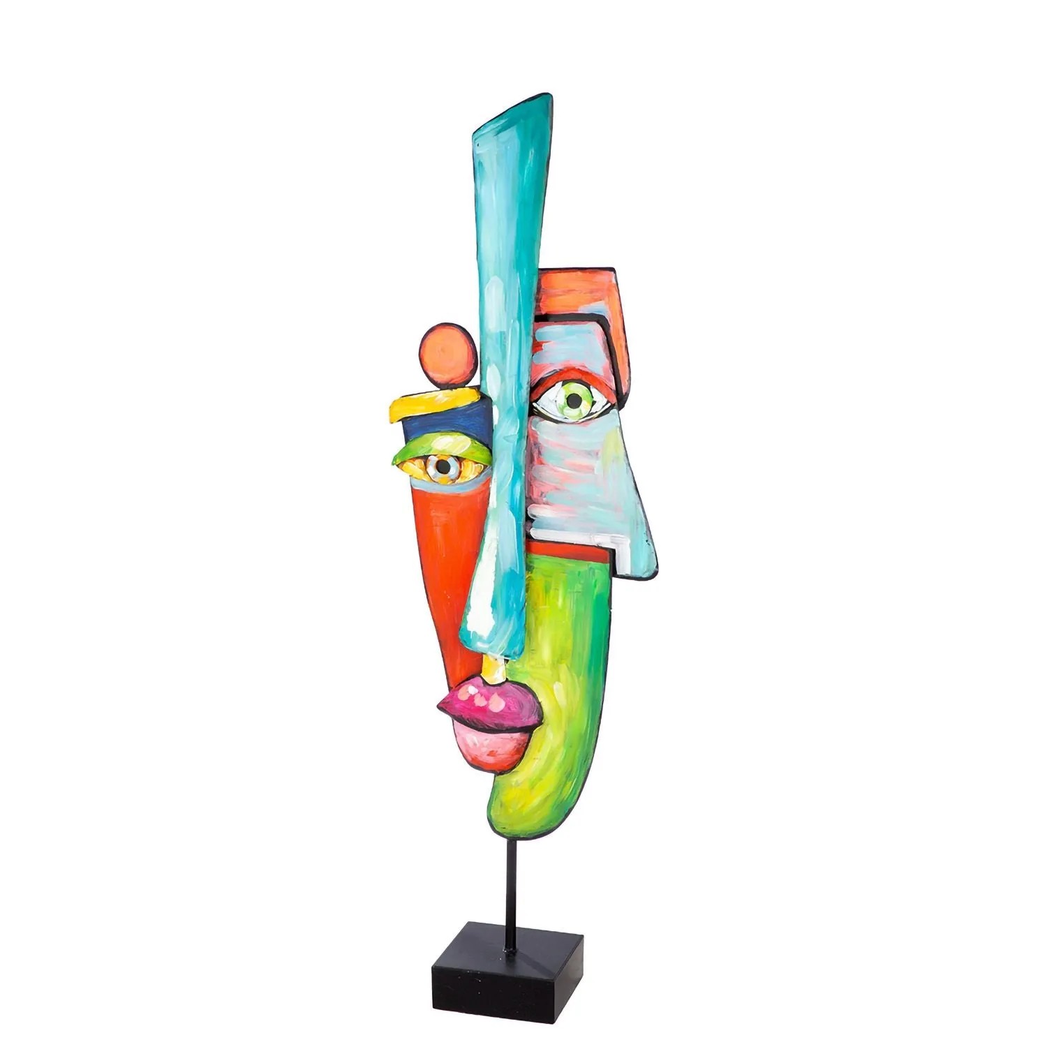 Gilde Skulptur Malang Mehrfarbig 99,5 cm x 28,5 cm