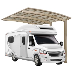 Ximax Carport Portoforte Caravan Typ 80 Edelstahl-Look 270x495cm Sonderfertigung