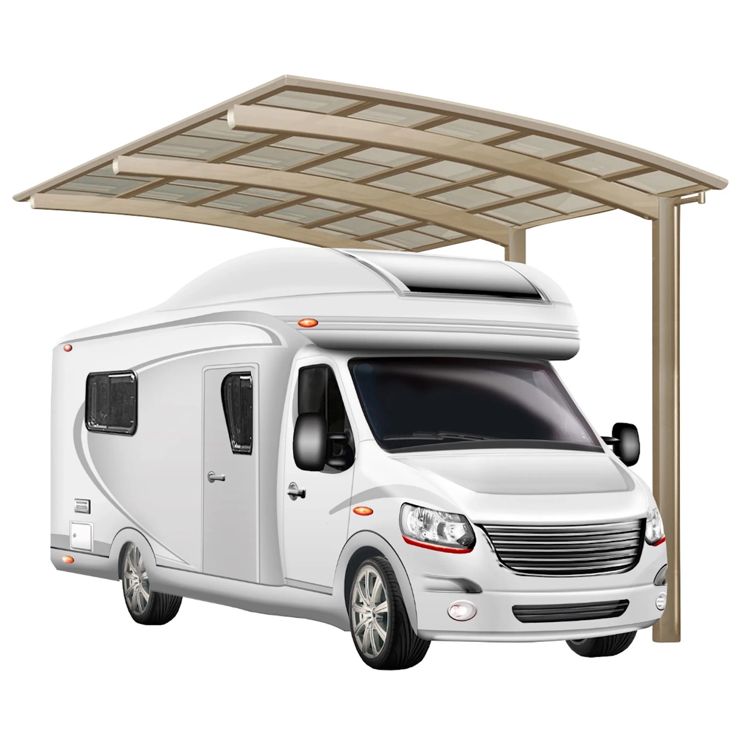 Ximax Carport Portoforte Caravan Typ 80 Edelstahl-Look 270x495cm Sonderfert günstig online kaufen