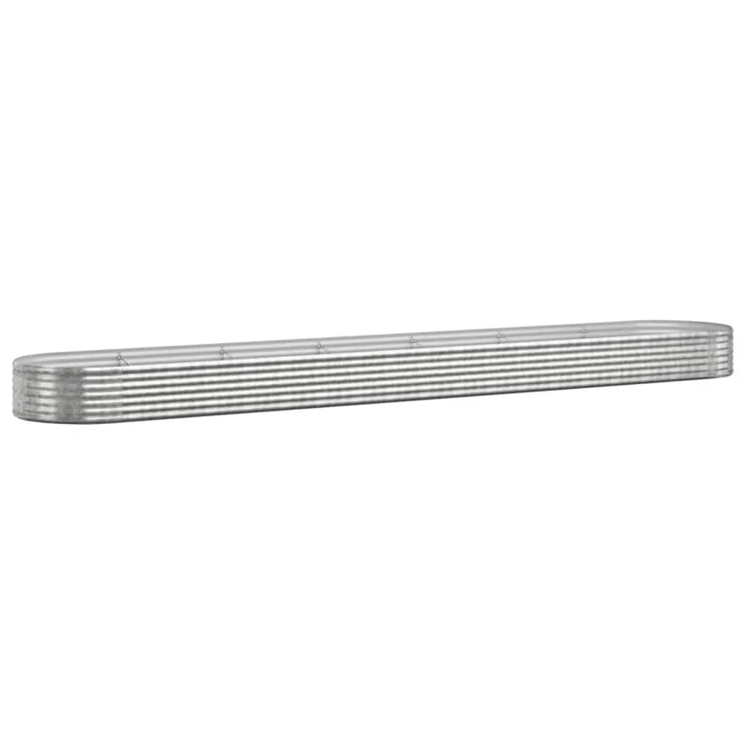 Furnicato Hochbeet Verzinkter Stahl 544x100x36 Cm Silbern