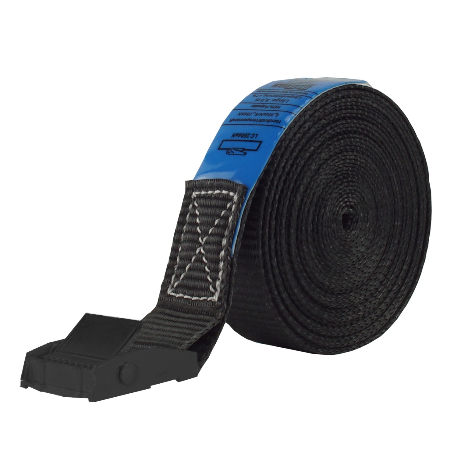 TRUTZHOLM Profi Spanngurt Klemmschloss Auto 1 Teilig 5m 250 kg Schwarz