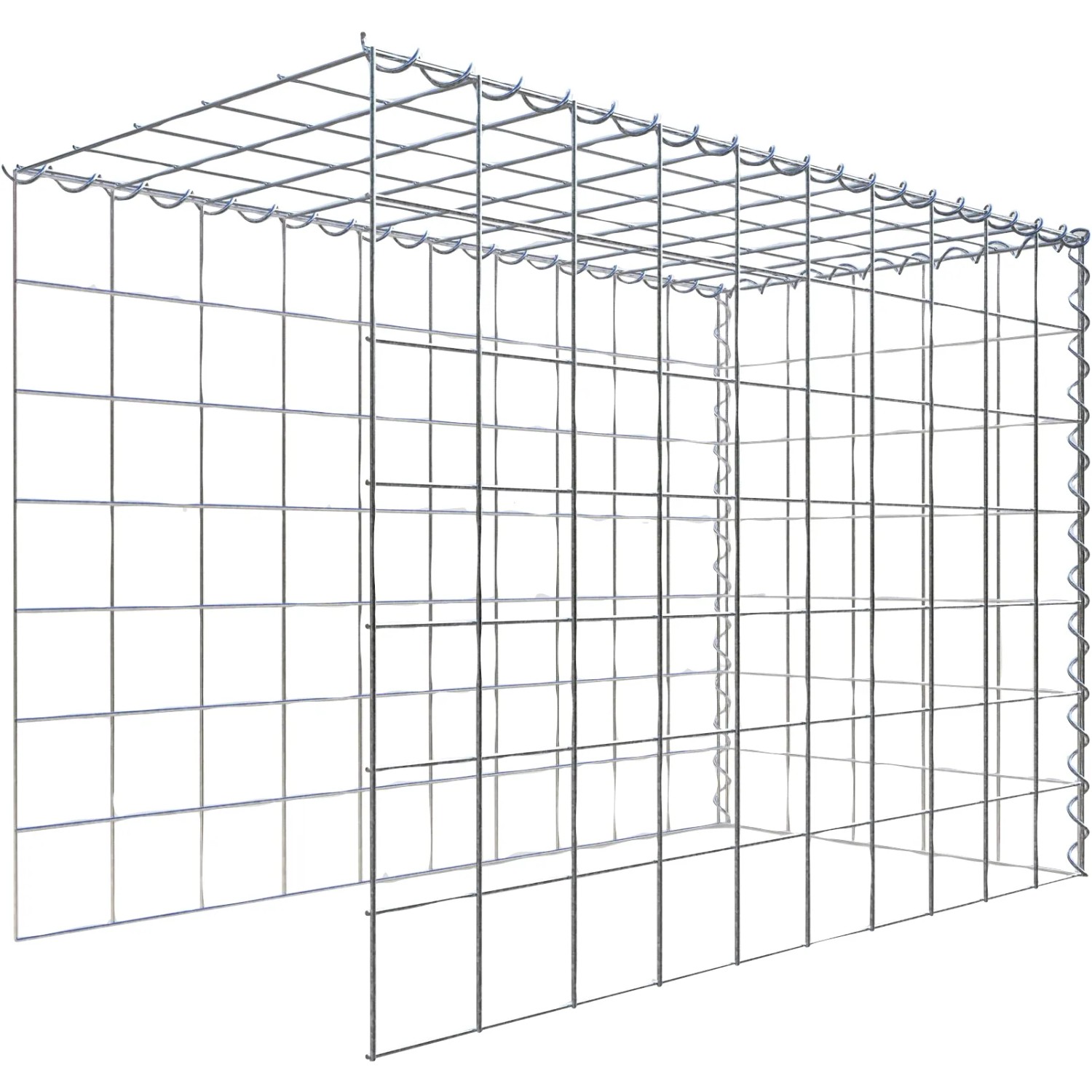 Gabiona Gabione-Anbaukorb Typ 4 70 x 100 x 50 cm Maschenw 10 x 10 cm