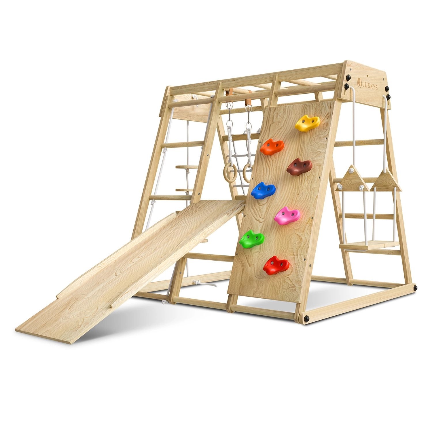Juskys Maxi Klettergerüst für Kinder mit Rutsche