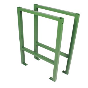 TRUTZHOLM Werktisch Untergestell, 2er Set, Stahl, grün, bis 200 kg Traglast.